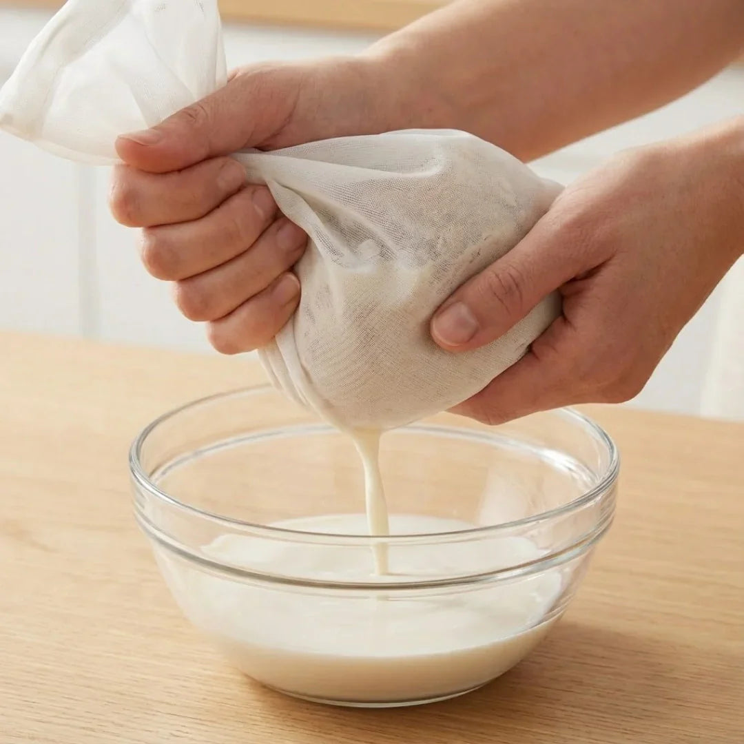 Conjunto de sacos filtrantes de alta qualidade em tecido natural (laváveis e reutilizáveis)