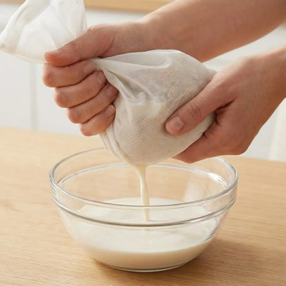 Conjunto de sacos filtrantes de alta qualidade em tecido natural (laváveis e reutilizáveis)