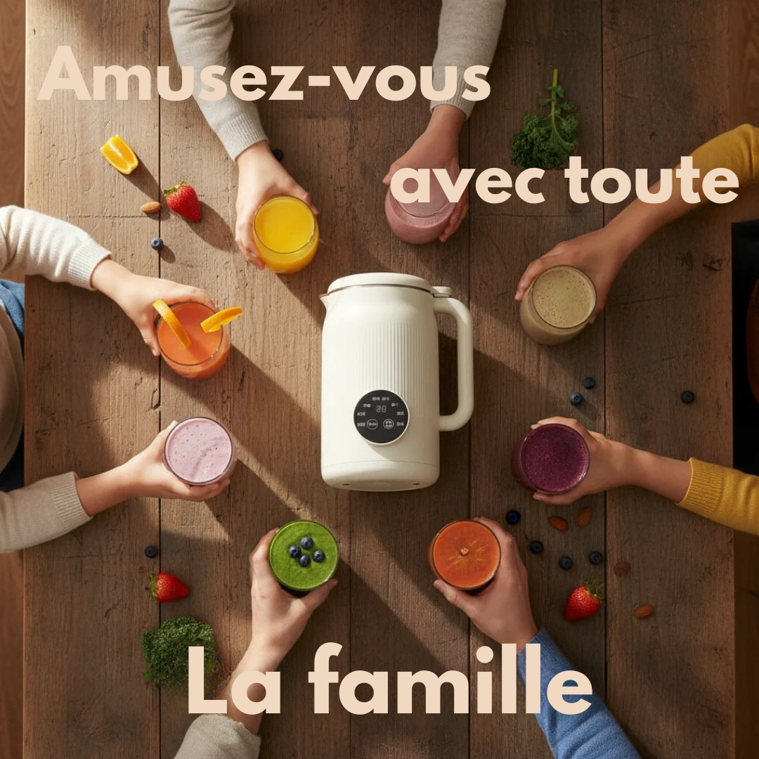 VitaMixia - Transformez 30 centimes d'amandes en 1L de lait onctueux. En 3 minutes.