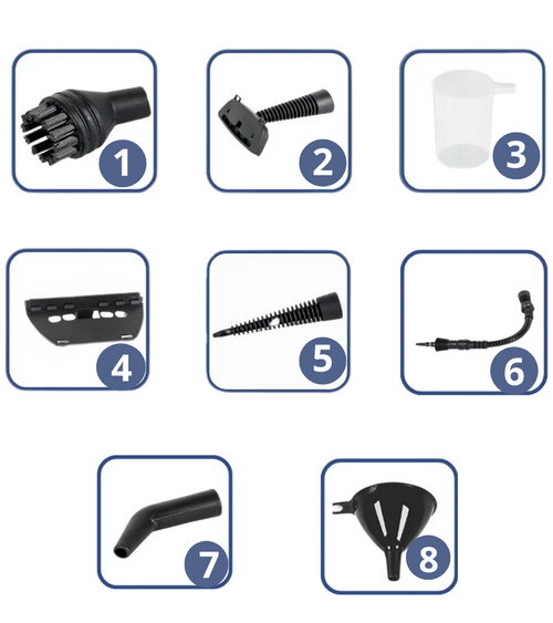 9 accessoires multifonctionnels (joints, matelas, rideaux, fenêtres, sols...)