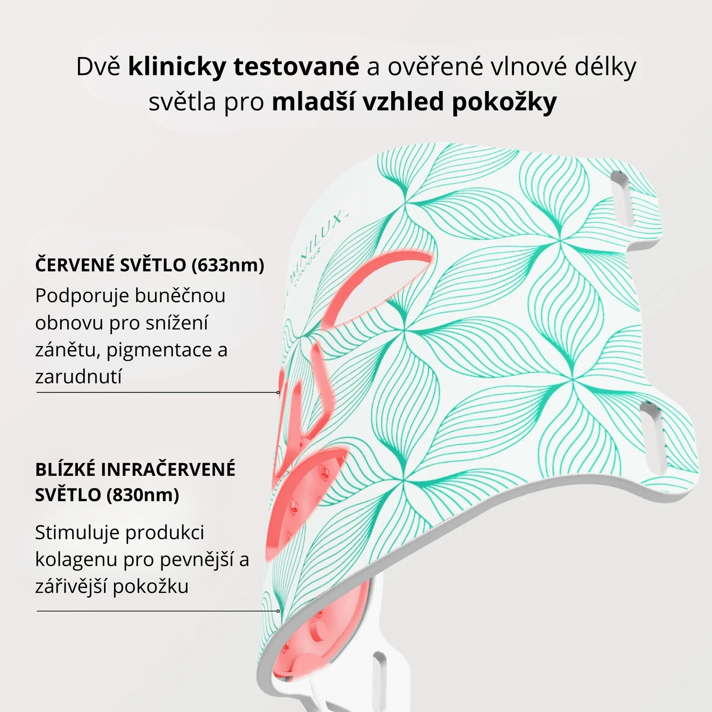 Yuna - Omnilux LED maska proti stárnutí