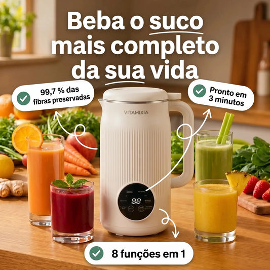 Vitamixia: O Aparelho 8 Em 1 Que Preserva 100% Das Suas Fibras (E Se Limpa Sozinho)
