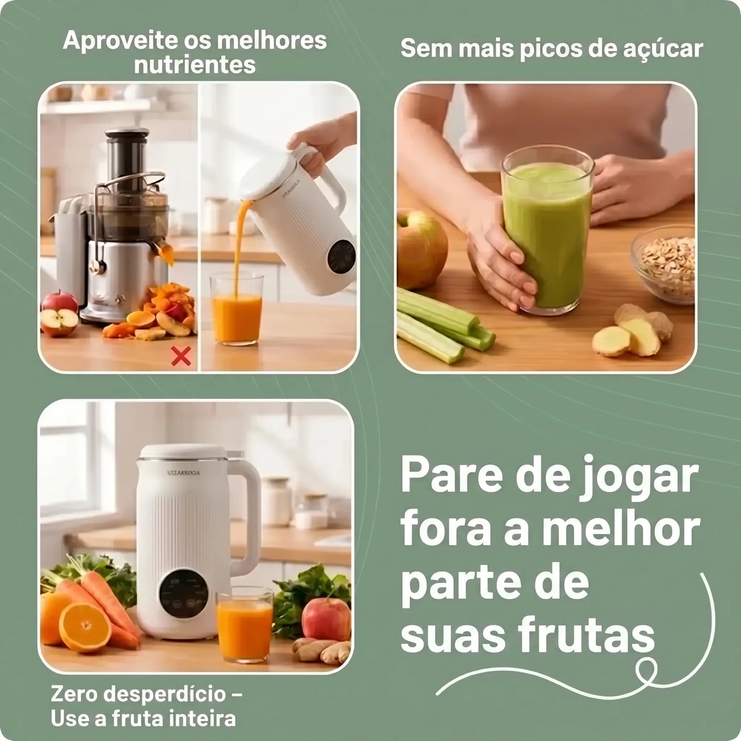 Vitamixia: O Aparelho 8 Em 1 Que Preserva 100% Das Suas Fibras (E Se Limpa Sozinho)