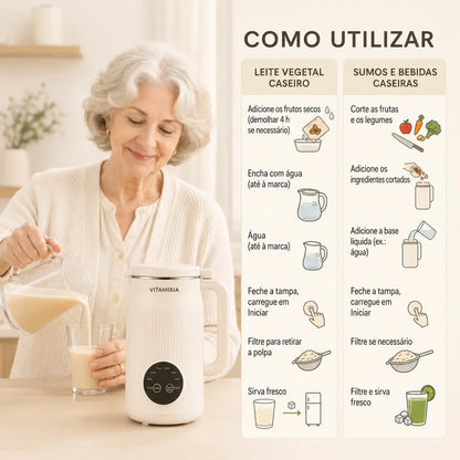 Vitamixia — Leite Vegetal Caseiro, Com Textura Perfeita E Cremosa